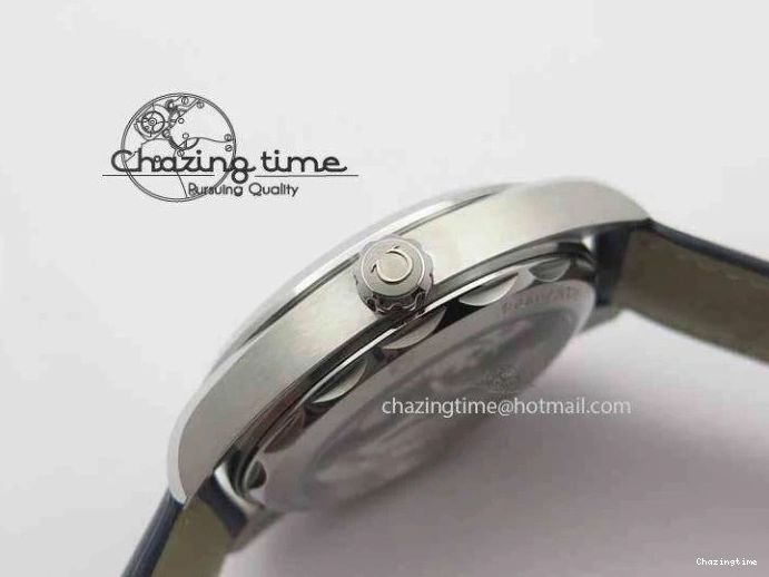 0126 Affordable 2017 Aqua Terra SS XF Best Edition Blue Textured Dial On Blue Leather Strap A 8159